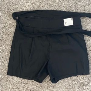 Express high rise midi shorts